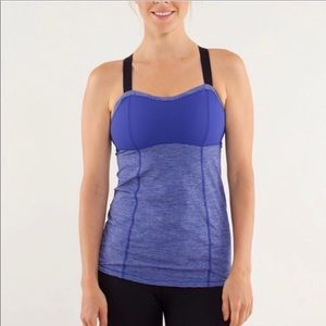 🎉 HP! 🎉 Lululemon Purple Striped Tank Top
